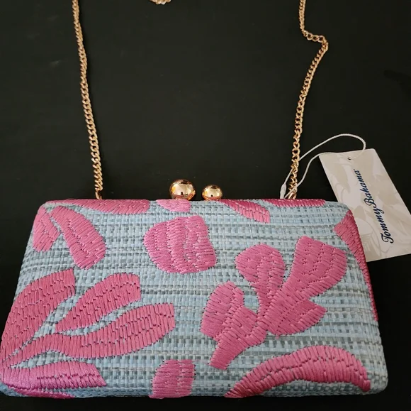 Tommy Bahama Bags Tommy Bahama Pink And Blue Womens Bag Poshmark - Main Image